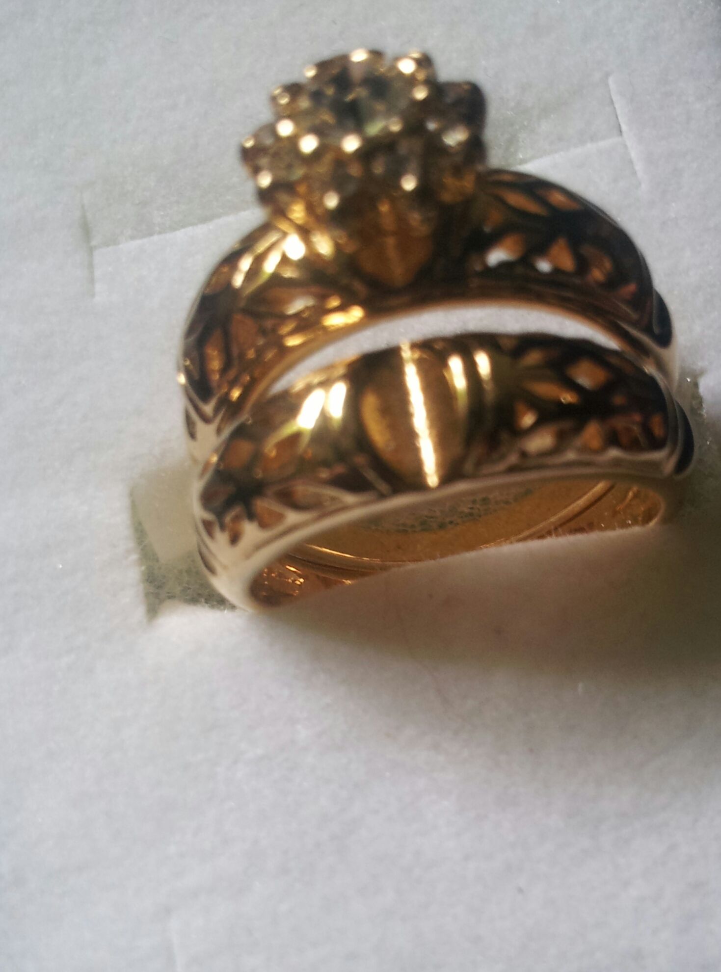wedding ring set size 6-7