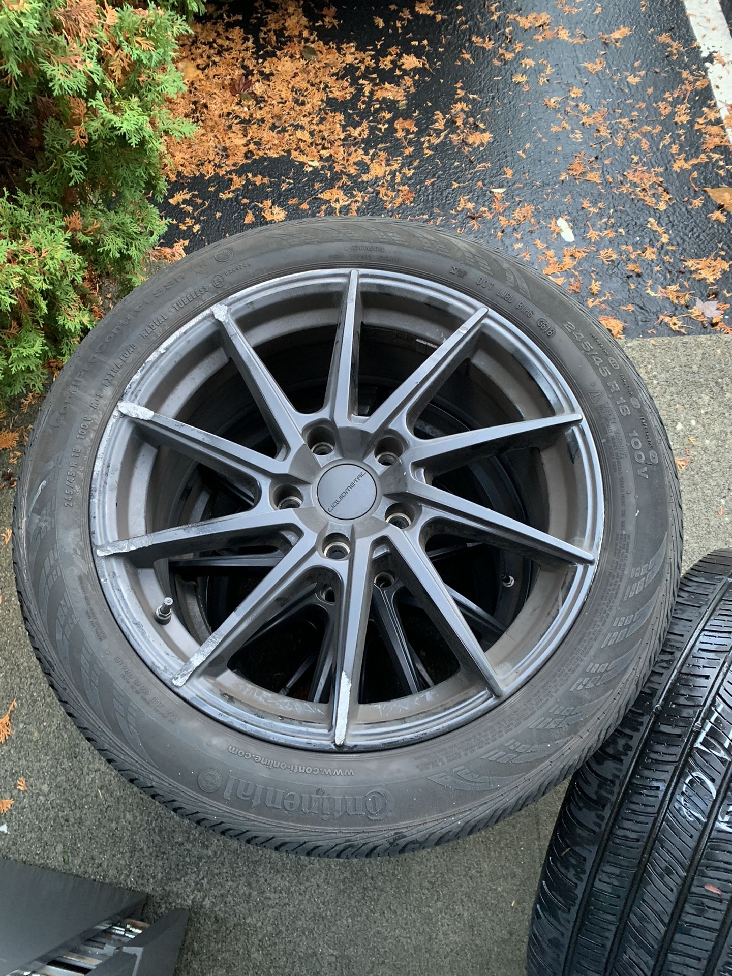 18" BMW Wheels And Tires 245/45/18 (Continental)