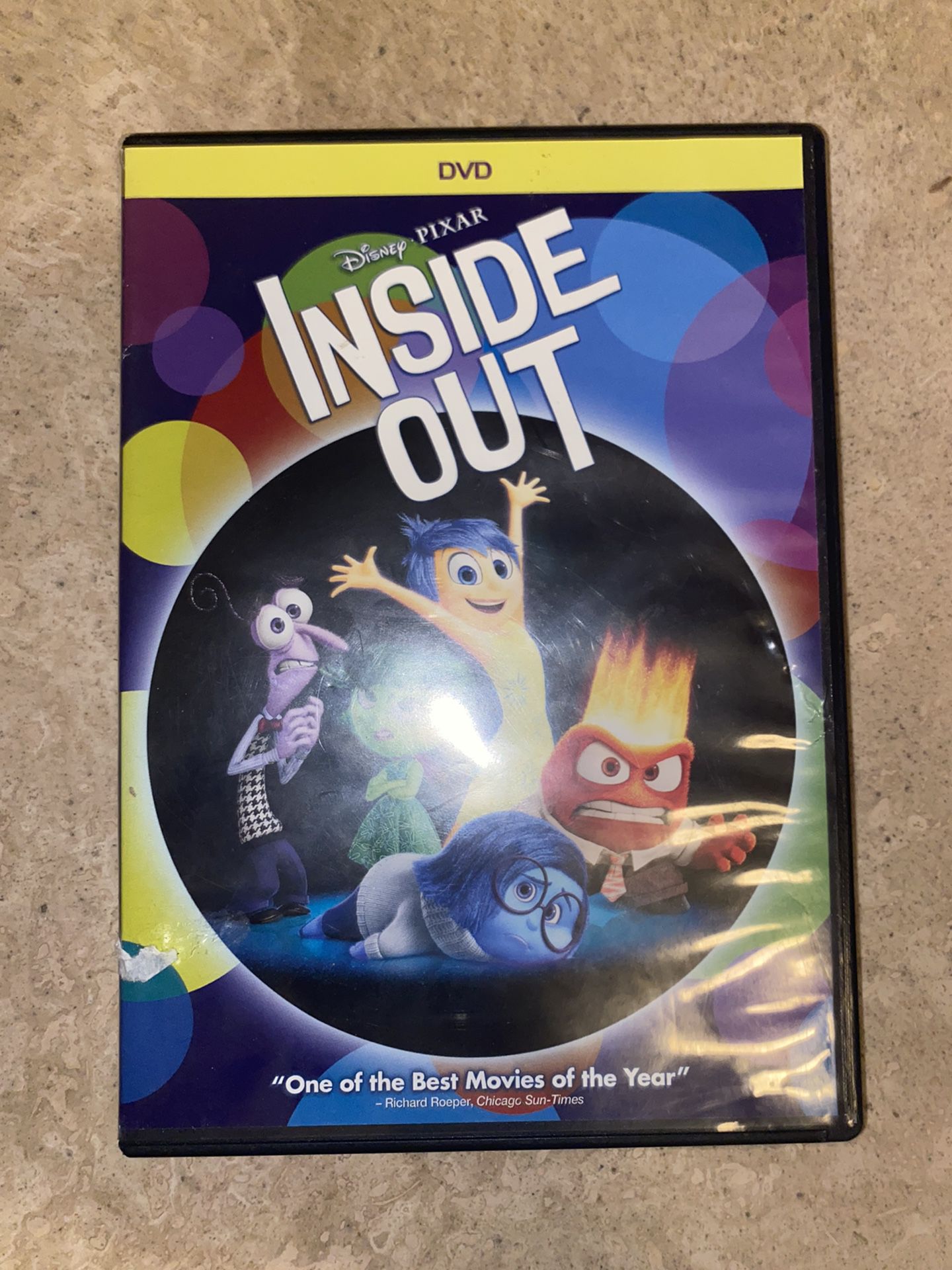Inside Out Disney Pixar DVD 