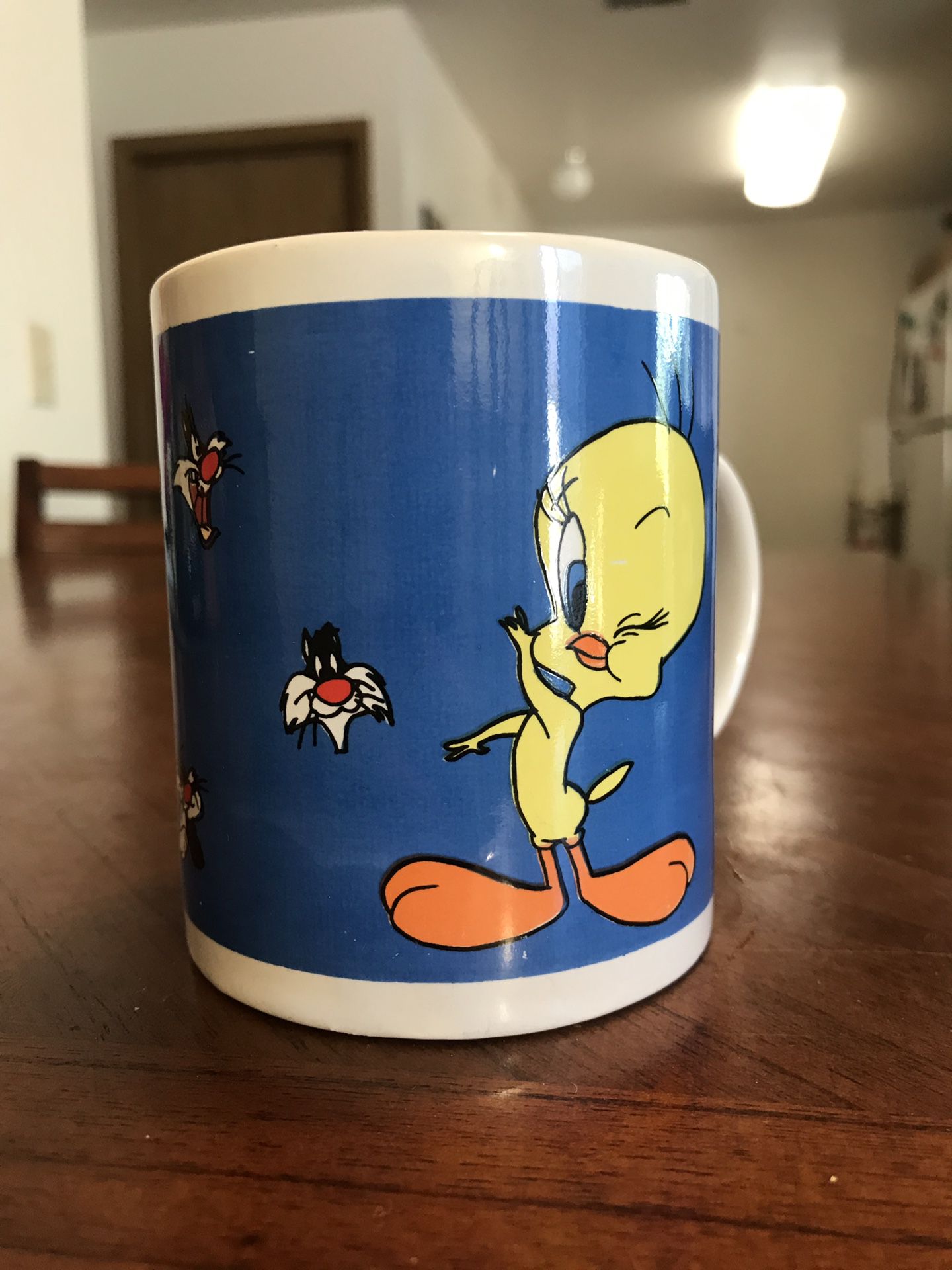 1999 Warner Bros."Tweety Bird/Sylvester" Collector Mug - Looney Tunes by Gibson