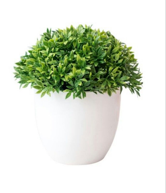 1Pc Artificial Plant Centerpiece in Pot Fake Mini Decorative Potted for Home, Indoor, Room, Office