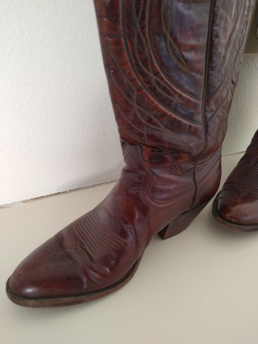 Ban Post Leather Boots Made In Spain