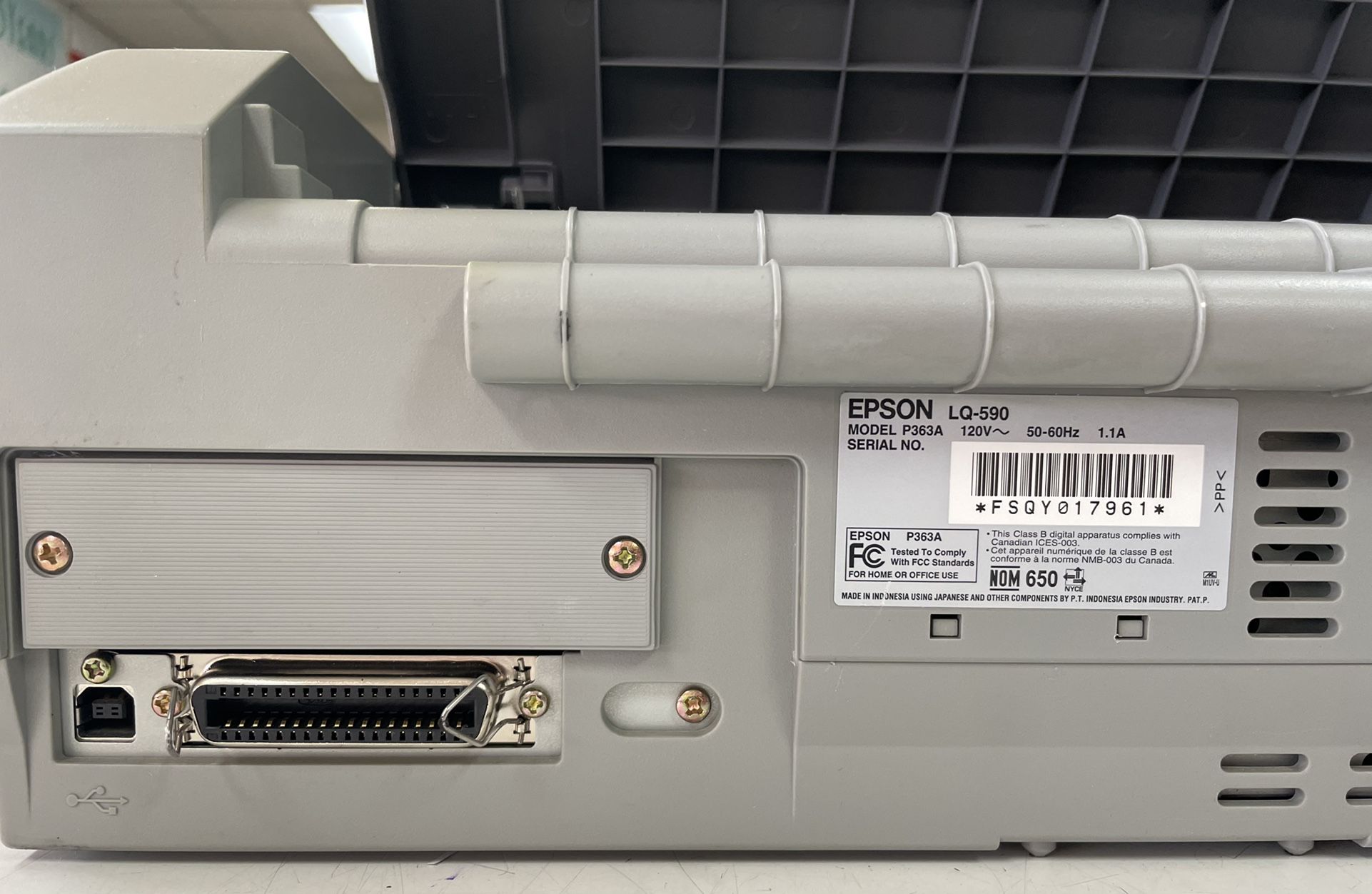 Epson LQ-590 Dot Matrix Printer