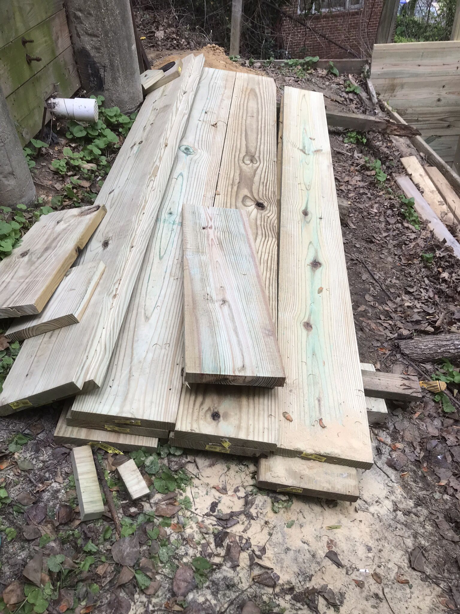 2x12 -10 Feet Long- Pressure treated wood – New A