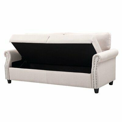 Modern Couch with Storage- Beige