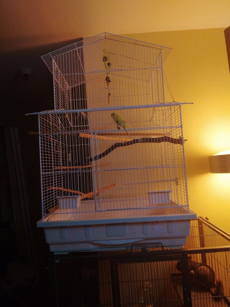 Huge Bird Cage About 3 Feet Tall