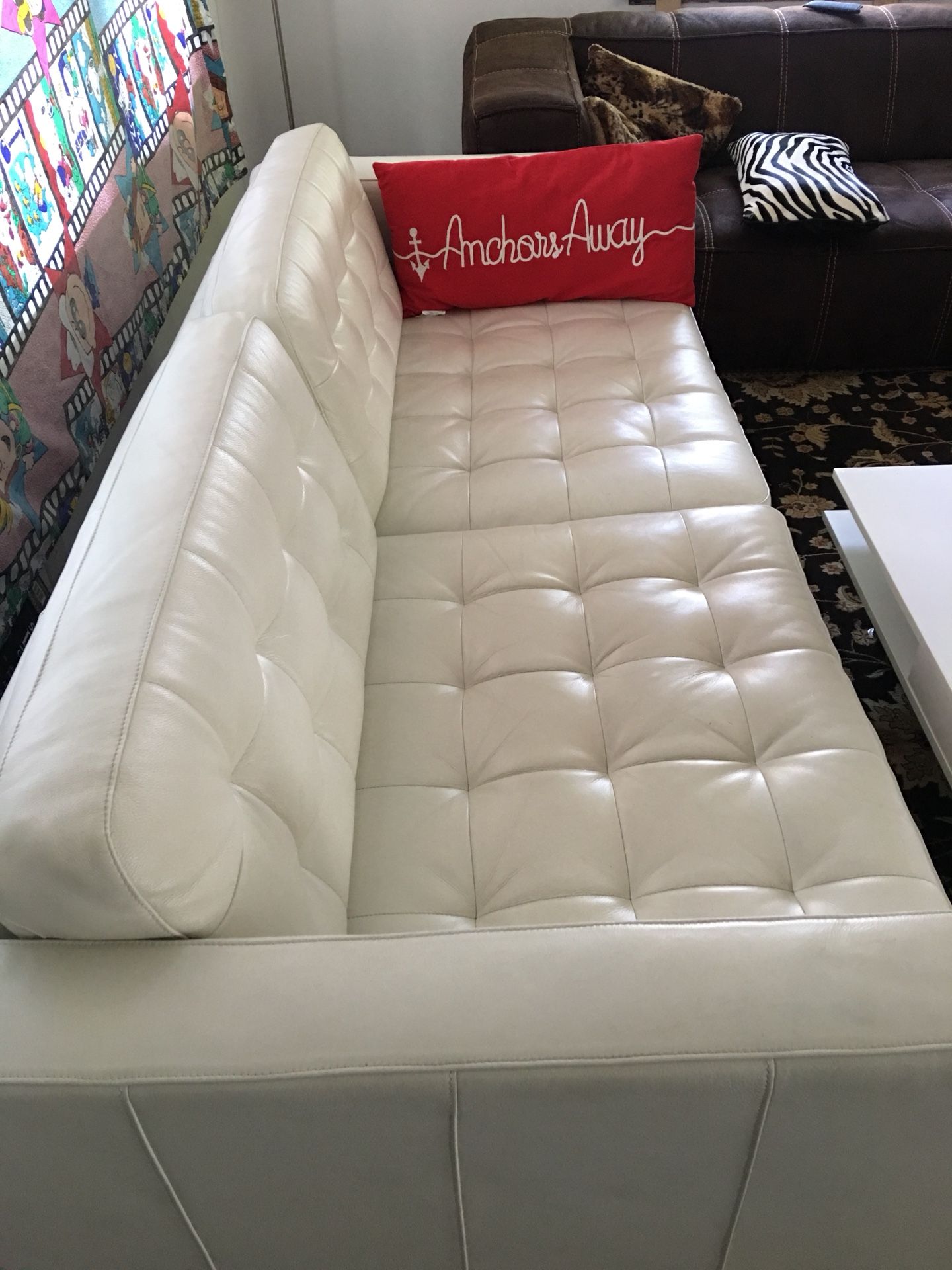 IKEA WHITE LEATHER SOFA for Sale in OH, US OfferUp