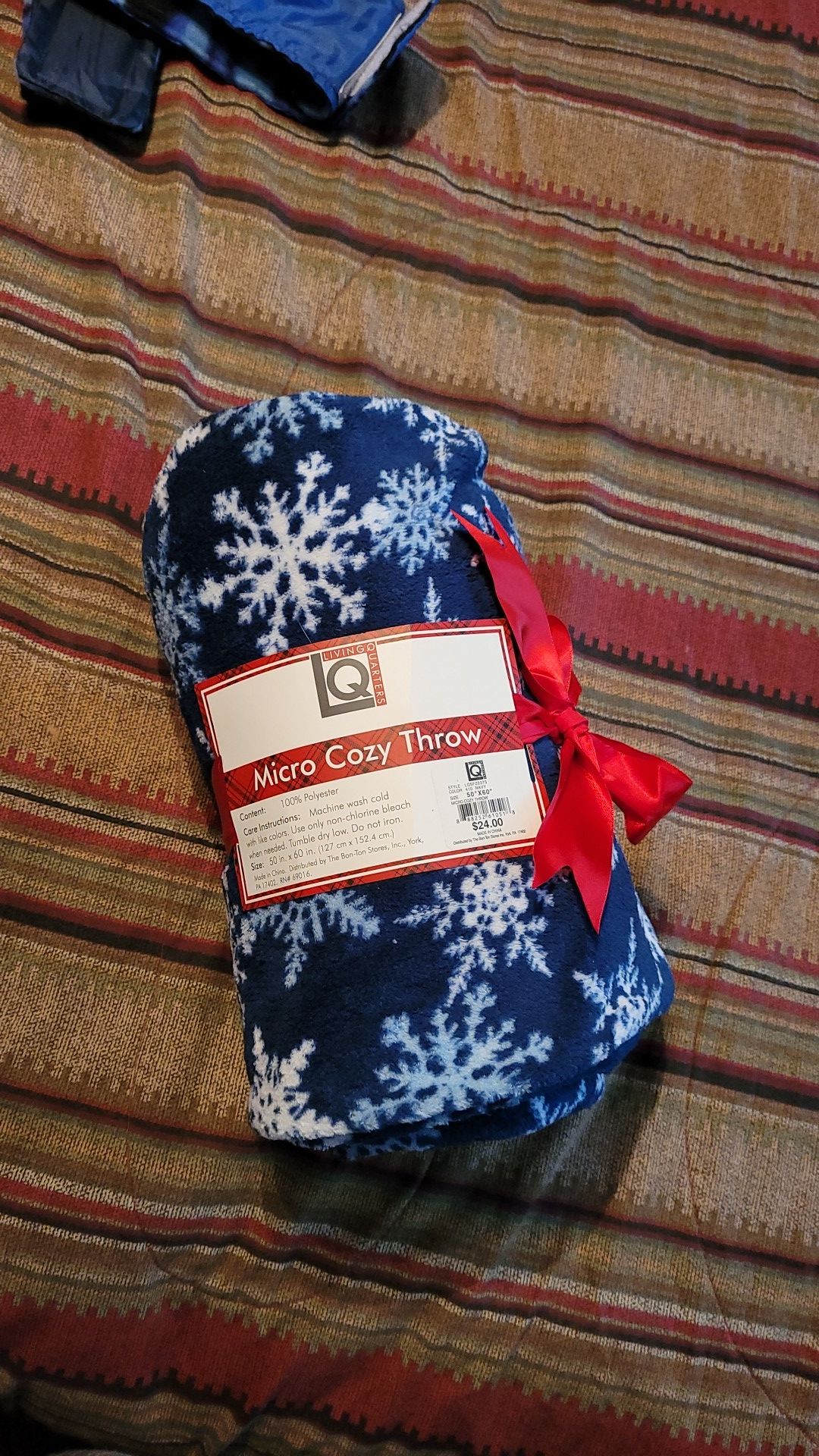 Cozy throw blanket