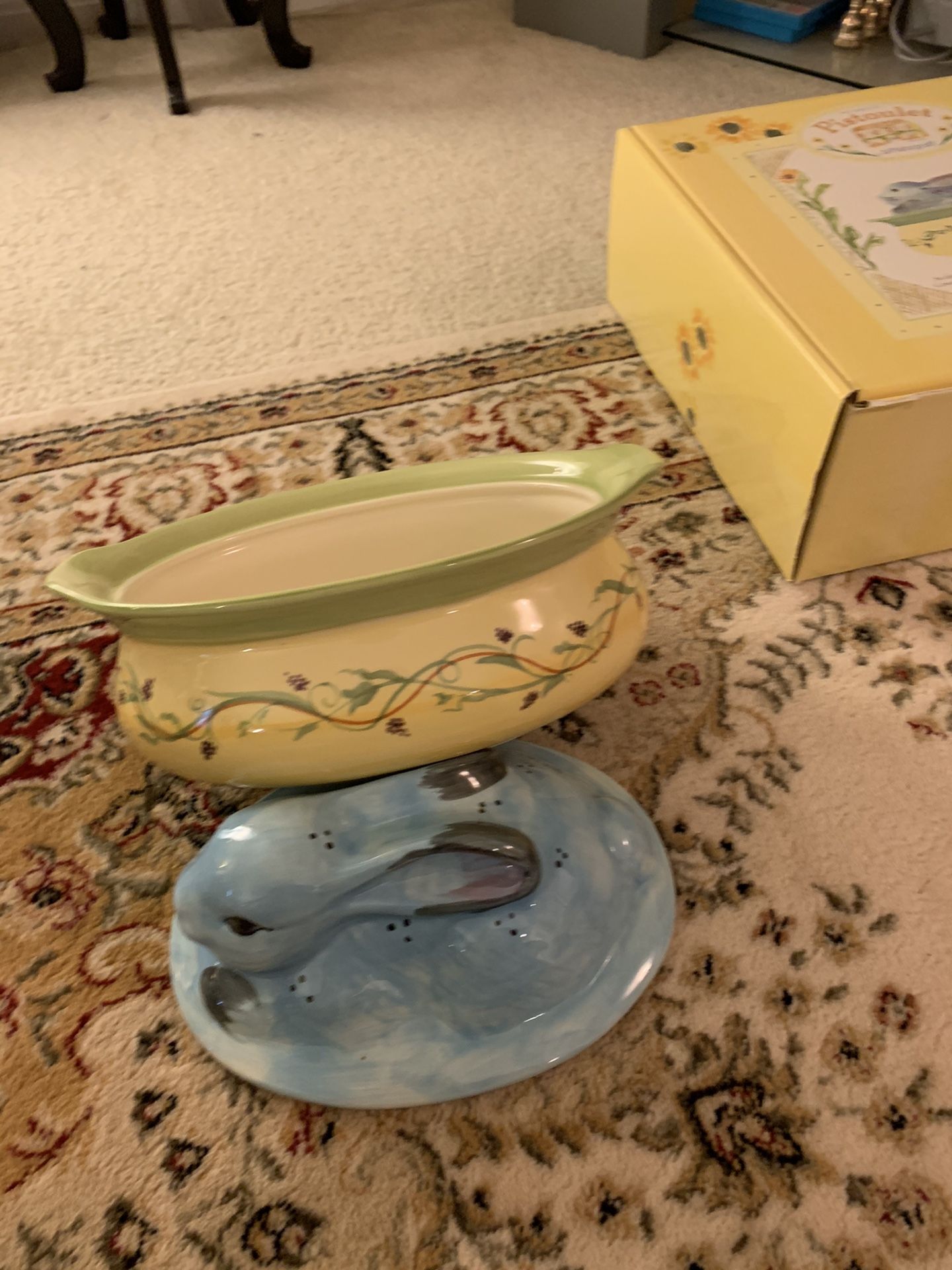 3 Quart Rabbit Oval Covered Casserole Pistoulet by PFALTZGRAFF
