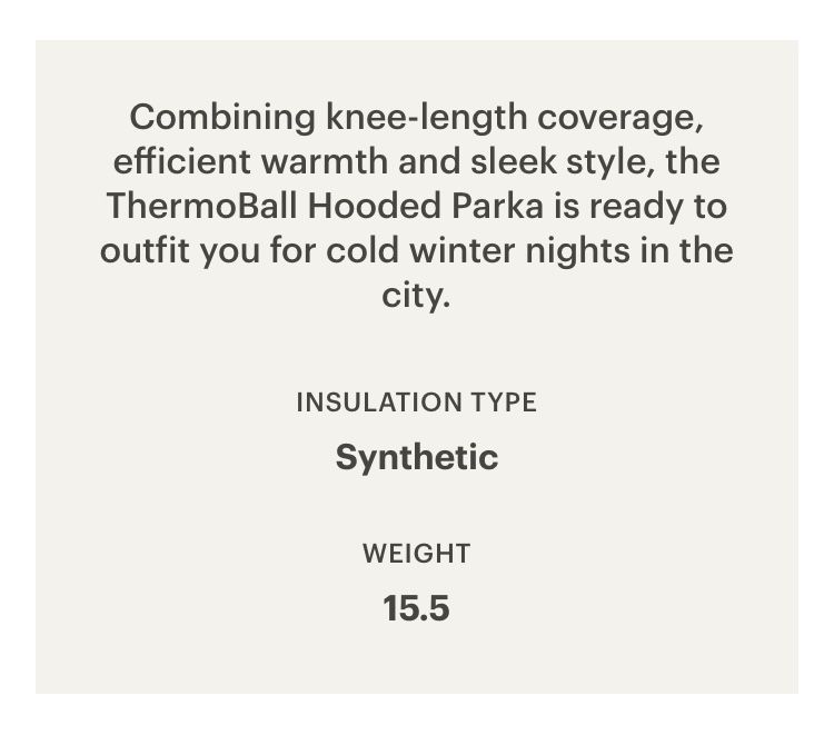 The North Face ThermoBall Hooded Parka