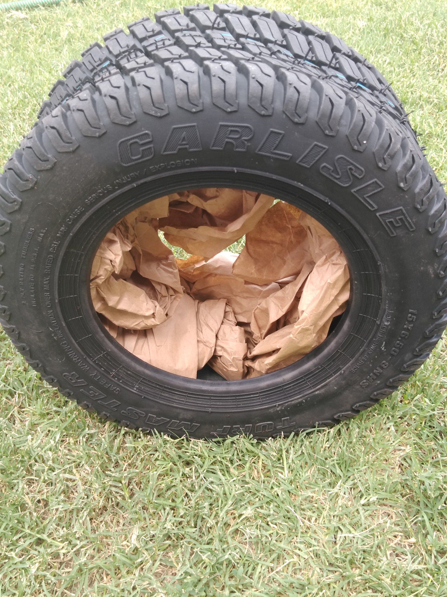 New garden tractor tire