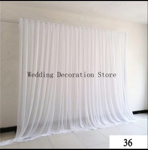 Ice Silk Wedding Backdrops Curtain Panel for Stage Banquet Party Background Decoration
