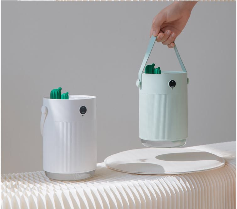 Cactus USB Desktop Dual Spray 1L Ultrasonic Air Humidifier With 7 Color LED Light