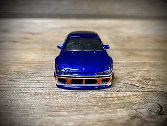 CUSTOM 1:64 Nissan Sylvia S15 “Mona Lisa” - Hot Wheels x Fast and Furious (Lowered+camber with upgraded premium 6-spoke white wheels with chrome lip) Thumbnail