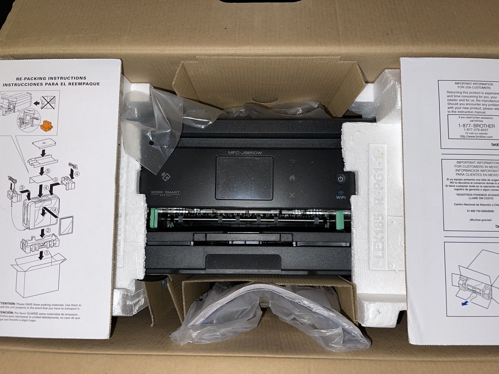 Brother MFC-J985DW All in One Printer, WorkSmart Series Inkjet