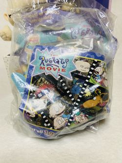1990s Nickelodeon Rugrats Toys Music Box Tommy Plush BK Toy Thumbnail