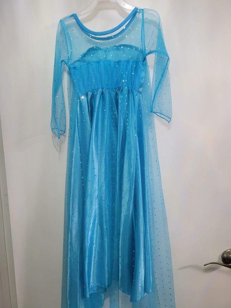 Princess Elsa Dress Costume For Girls. Size 4-5