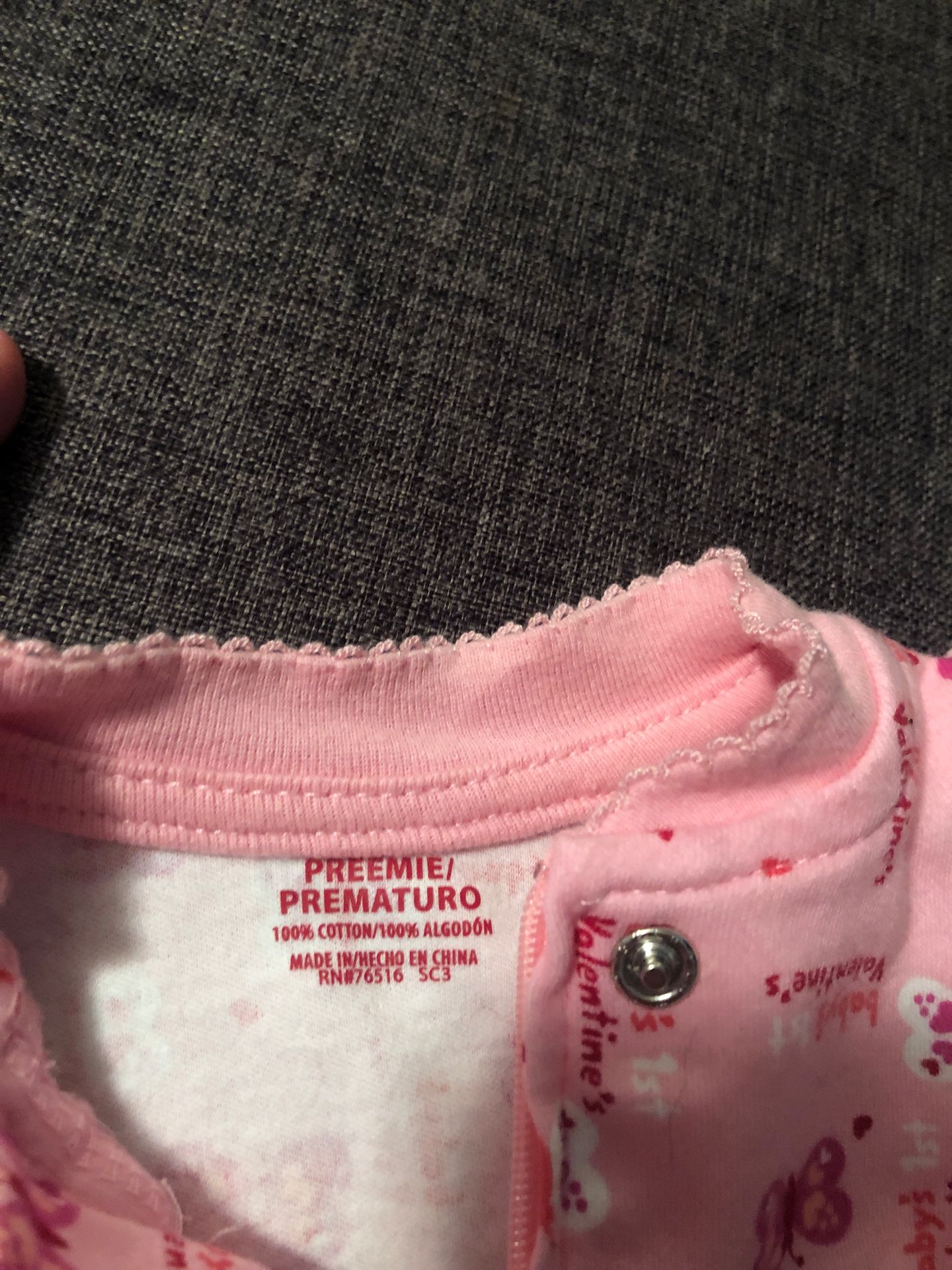 Baby’s First Valentines Onesie - Preemie