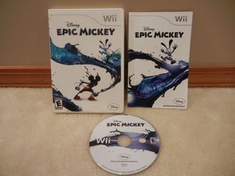 Lot of 2: Nintendo Wii Epic Mickey & Spongebob Creature From The Krusty Krab Games Thumbnail