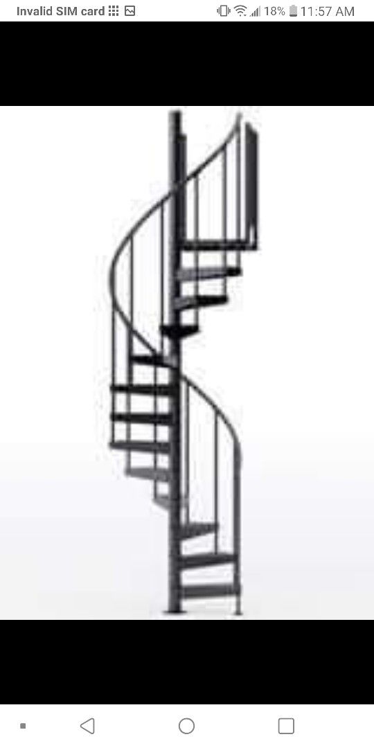 13 Stair Spiral Staircase (NO RAILING)