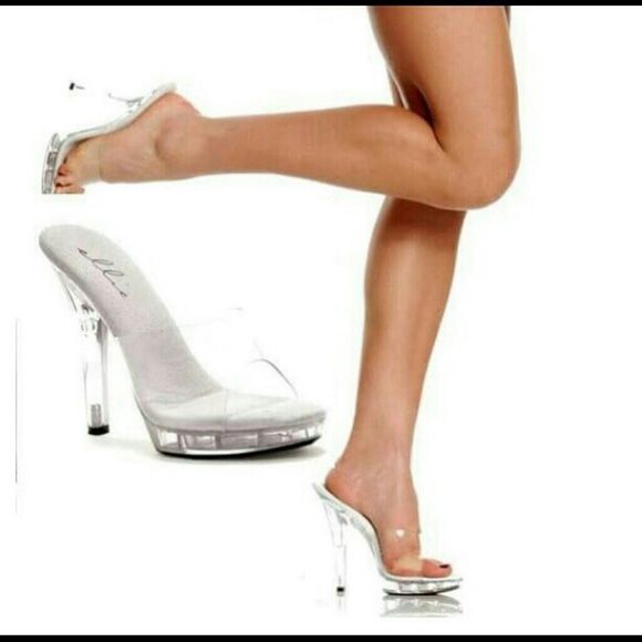 Clear Ellie Heels