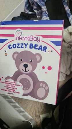 Infant soothing Stuffed Bear - COZZY BEAR- NEW Thumbnail