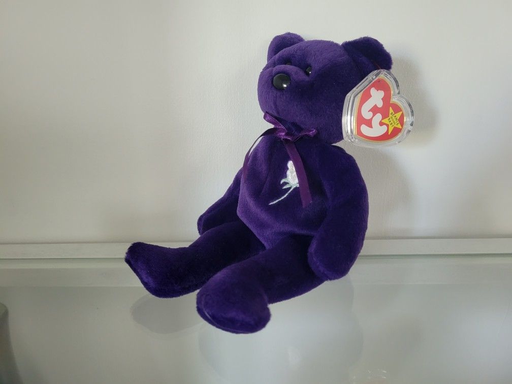 Princess Diana Bear TY Beanie Baby Rare & Retired 1997 NEW Condition