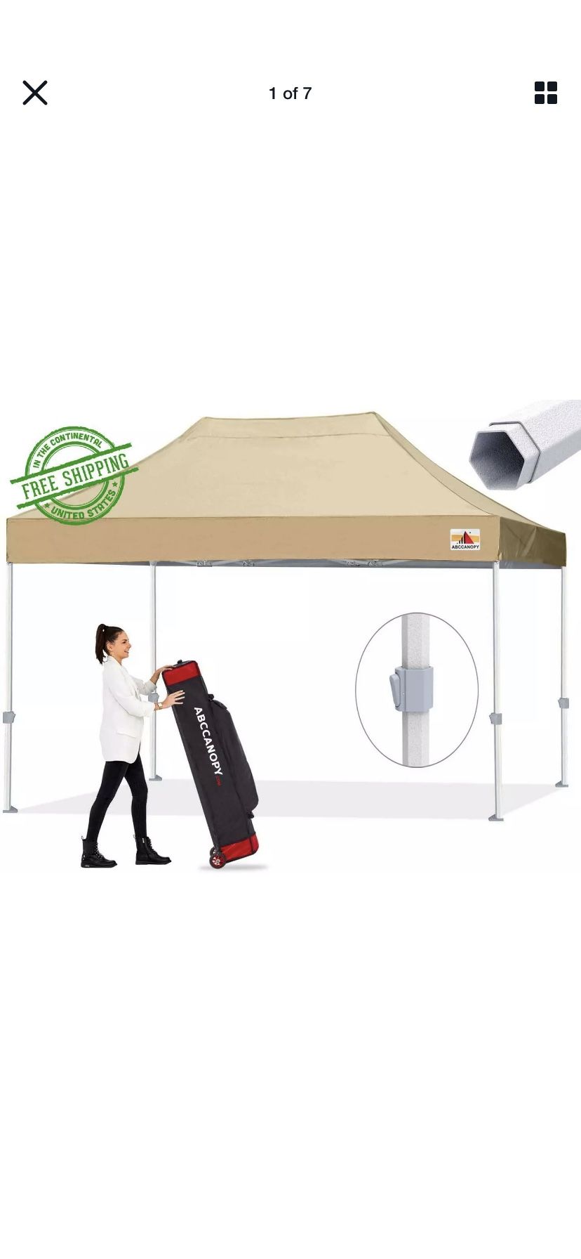 10’x15’. New ABC canopy