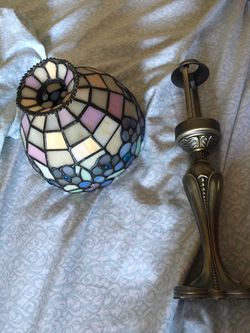 Stain glass Tiffany Partylite tea light candle holder Thumbnail