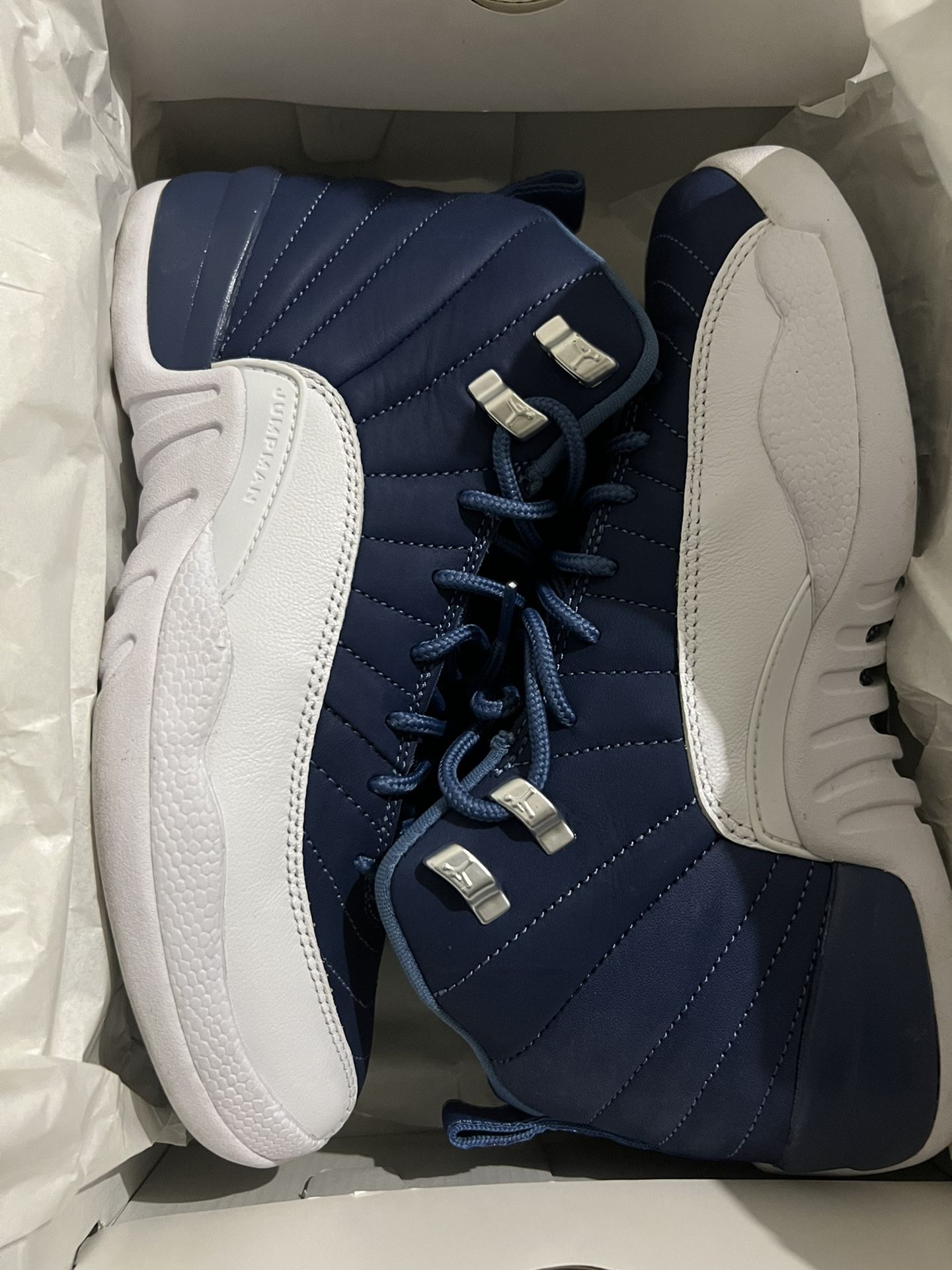retro 12 indigo outfit