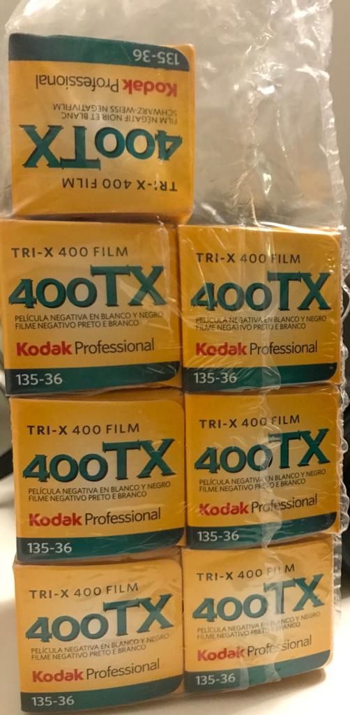 Camera with W&B film