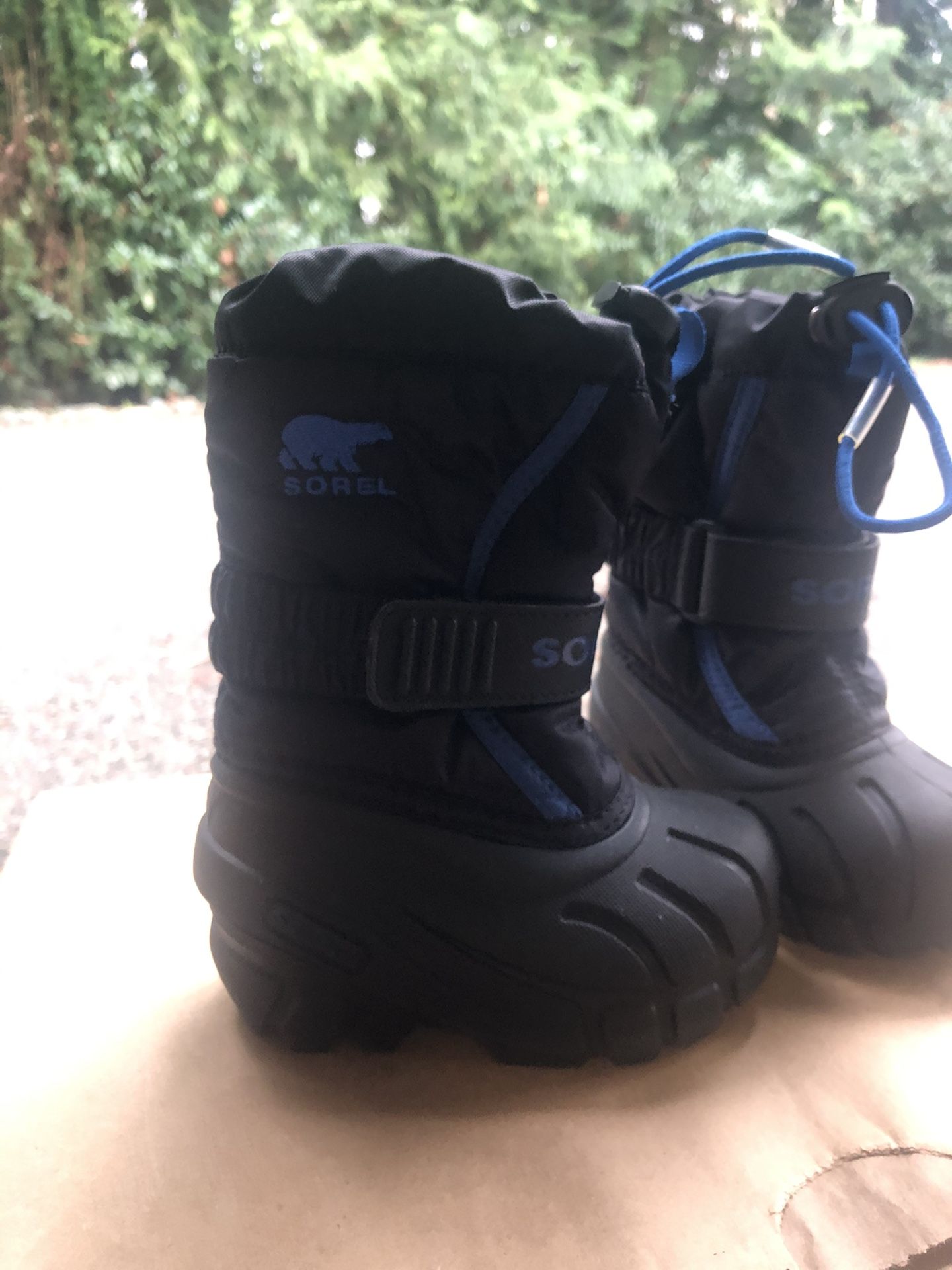 Toddler Boy Sorel Black/Blue Size 5