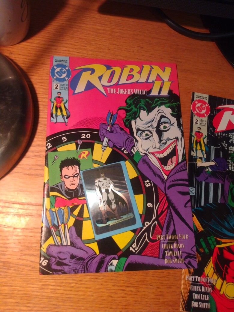 ROBIN II COMICS WITH HOLOGRAM ..ISSUES 2, 2 VARIANT, 3,4...4 ISSUES IN ALL