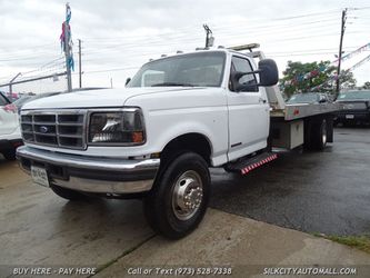 1997 Ford F-450 SD Flat Bed TOW TRUCK w/ Aluminum Flatbed Thumbnail