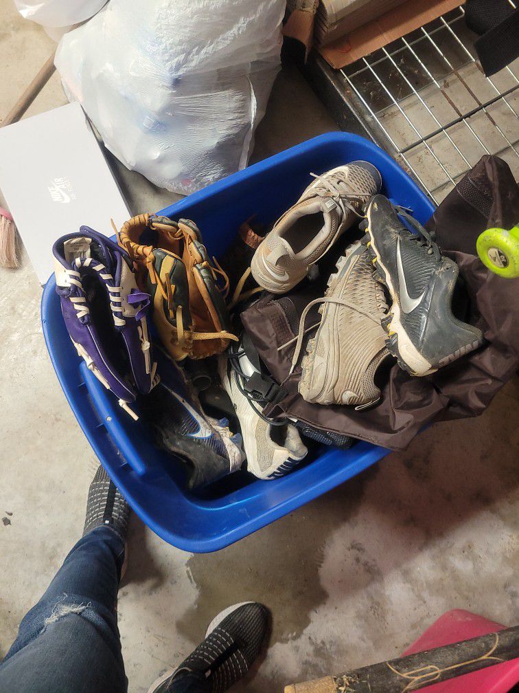 Baseball Bats, Gloves, Cleats 