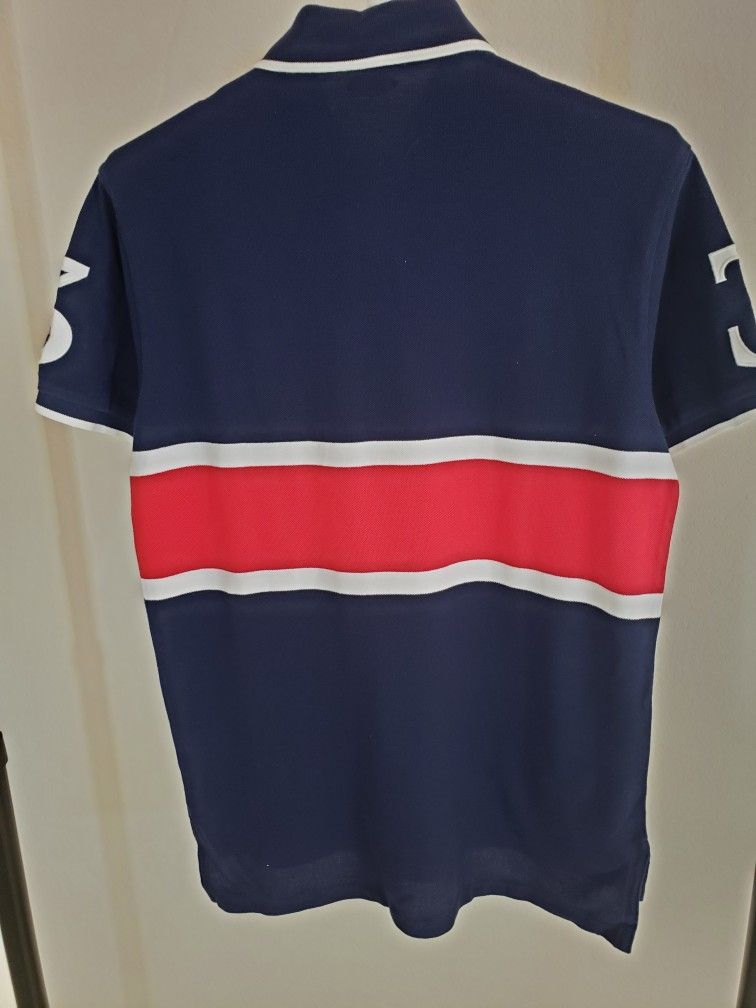 Ralph Lauren Short Sleeve Navy Blue Polo Shirt Medium