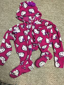Hello Kitty pajamas, hat, pillow Thumbnail