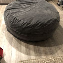 Large Grey Beanbag Chair Thumbnail