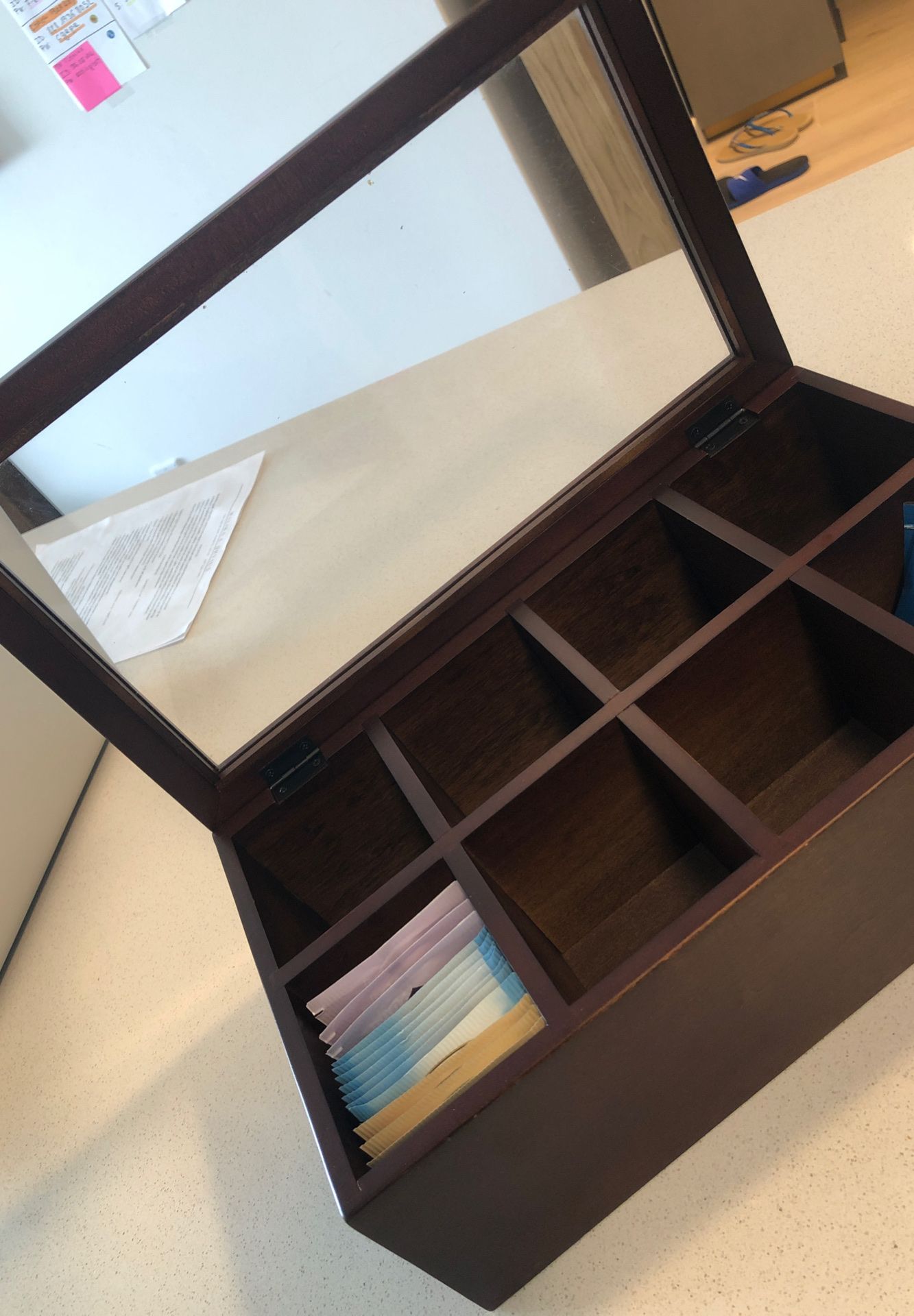 Wooden tea box