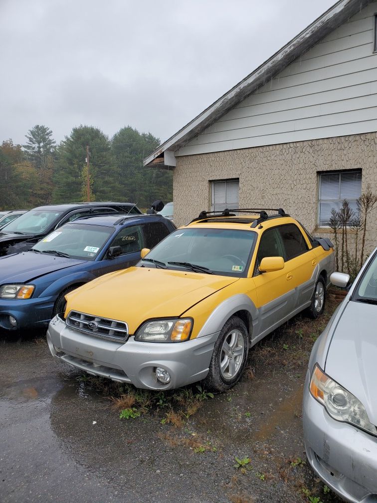2003 Yellow Subaru Baja for Sale or Parts for Sale in Brodheadsville