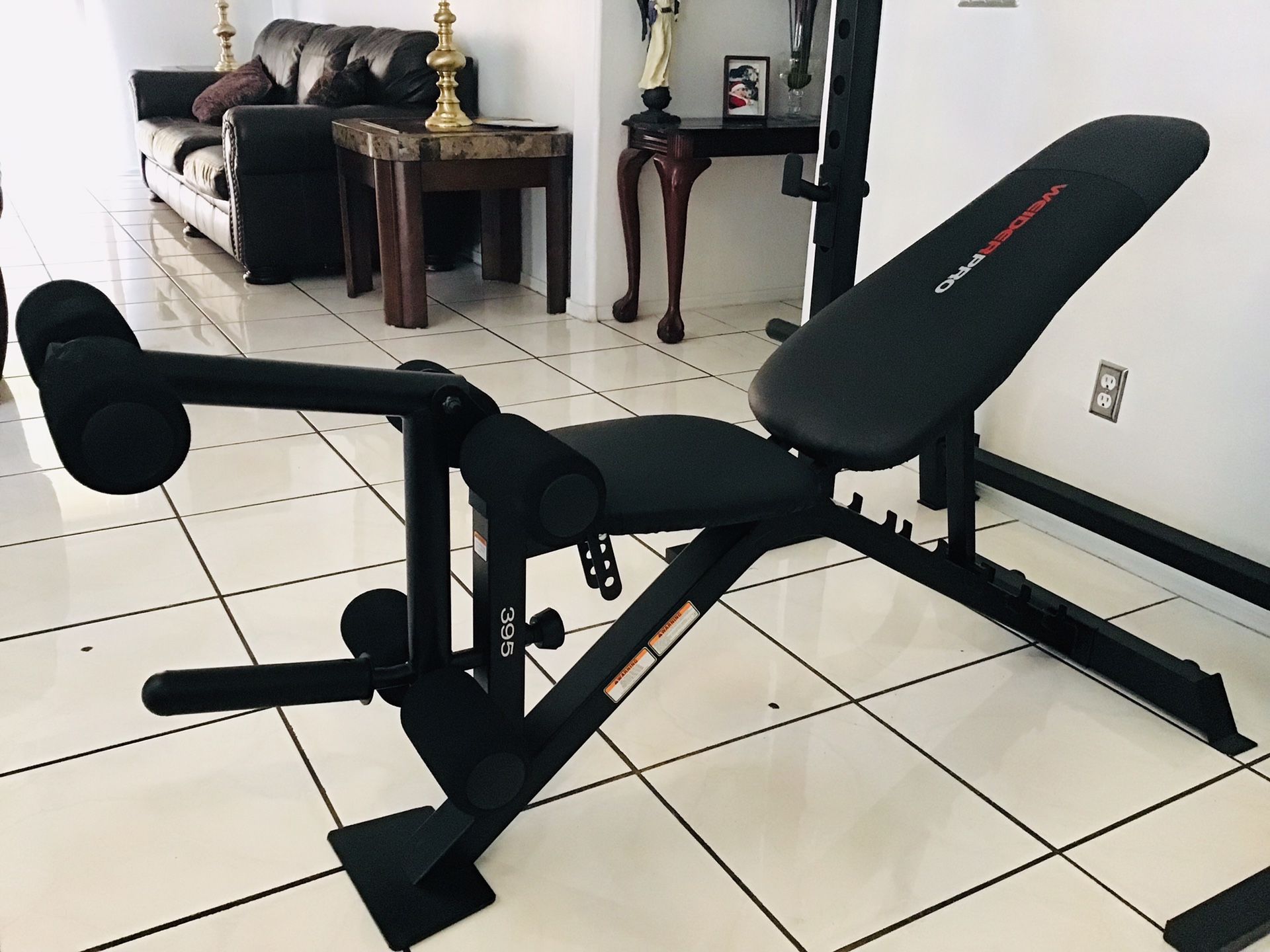 Brand New Weider Pro 395 Olympic Bench with Weight Plates, Bar and