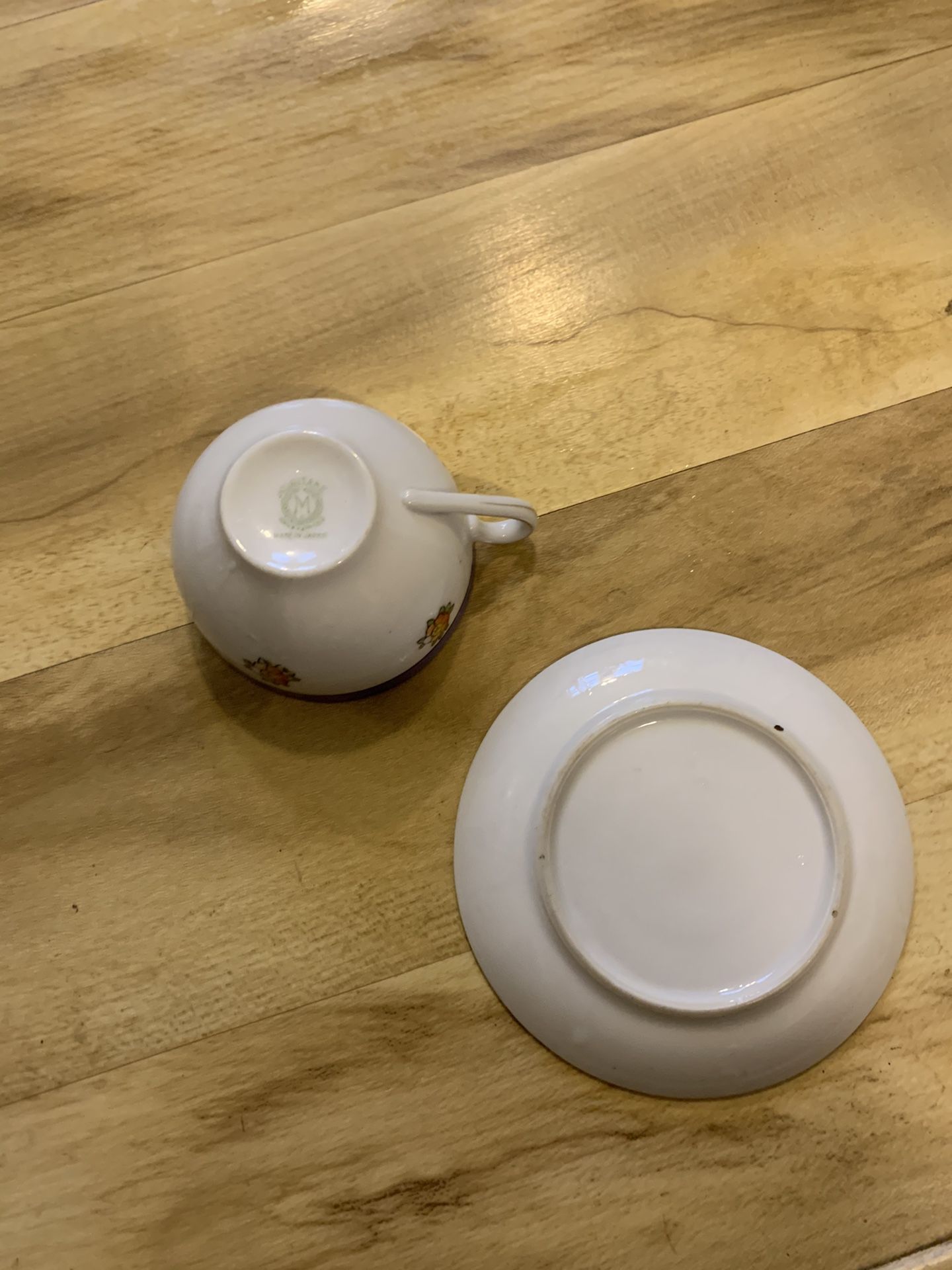 Noritake Handpainted Teacup & Saucer