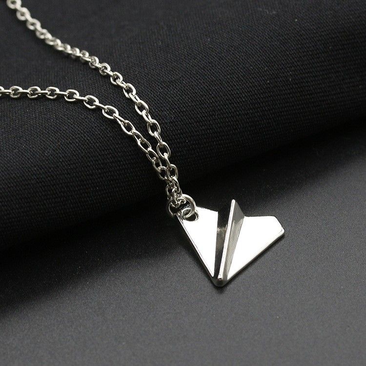 "Fashion Paper Airplane Alloy Necklace for Women, IN046