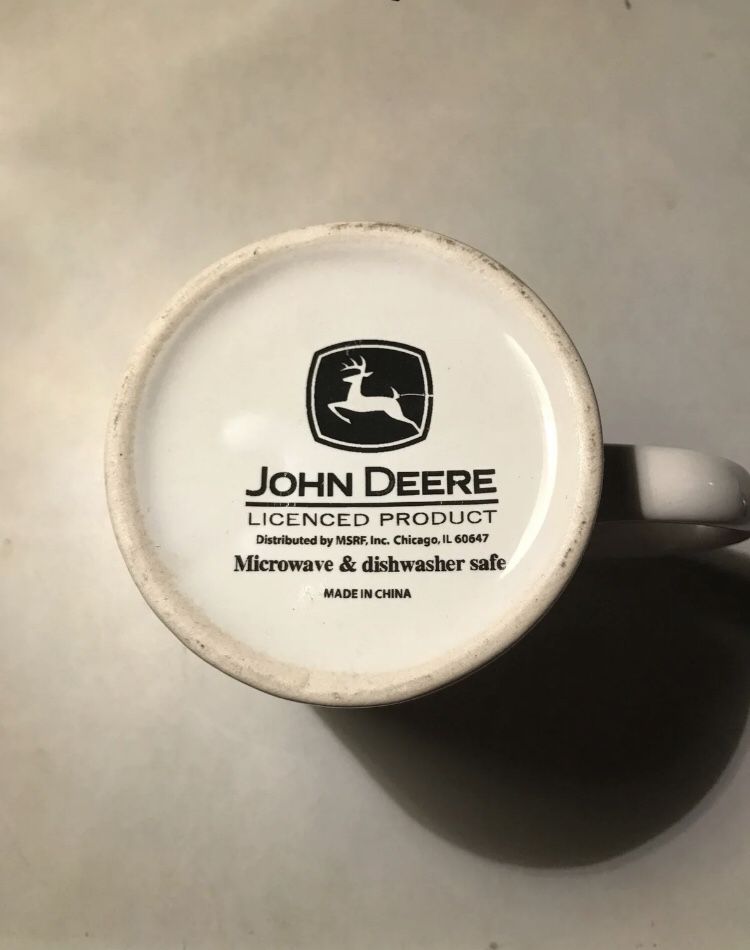 JOHN DEERE TRACTOR Ceramic Coffee Mug Cup