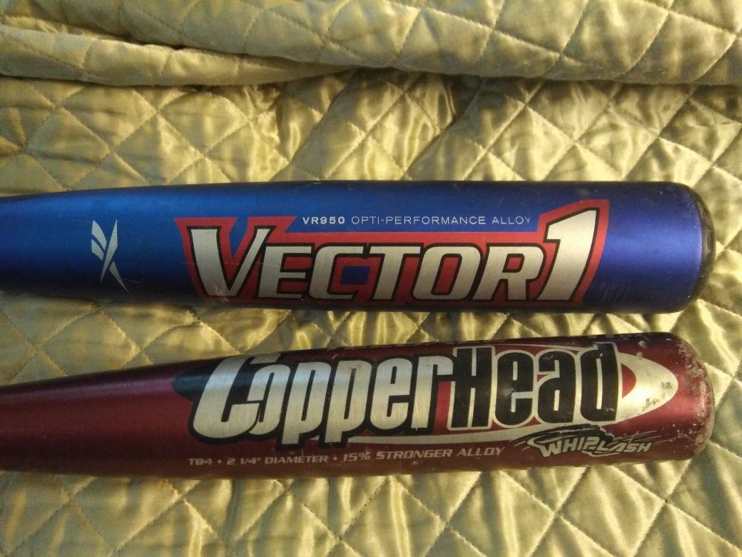 BASEBALL SOFTBALL BACKPACK BAG AND BATS. READ DETAILS