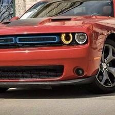 ABS Red 2pcs Voodonala for Challenger Front Grille Inserts for 2015-2020 Dodge Challenger 