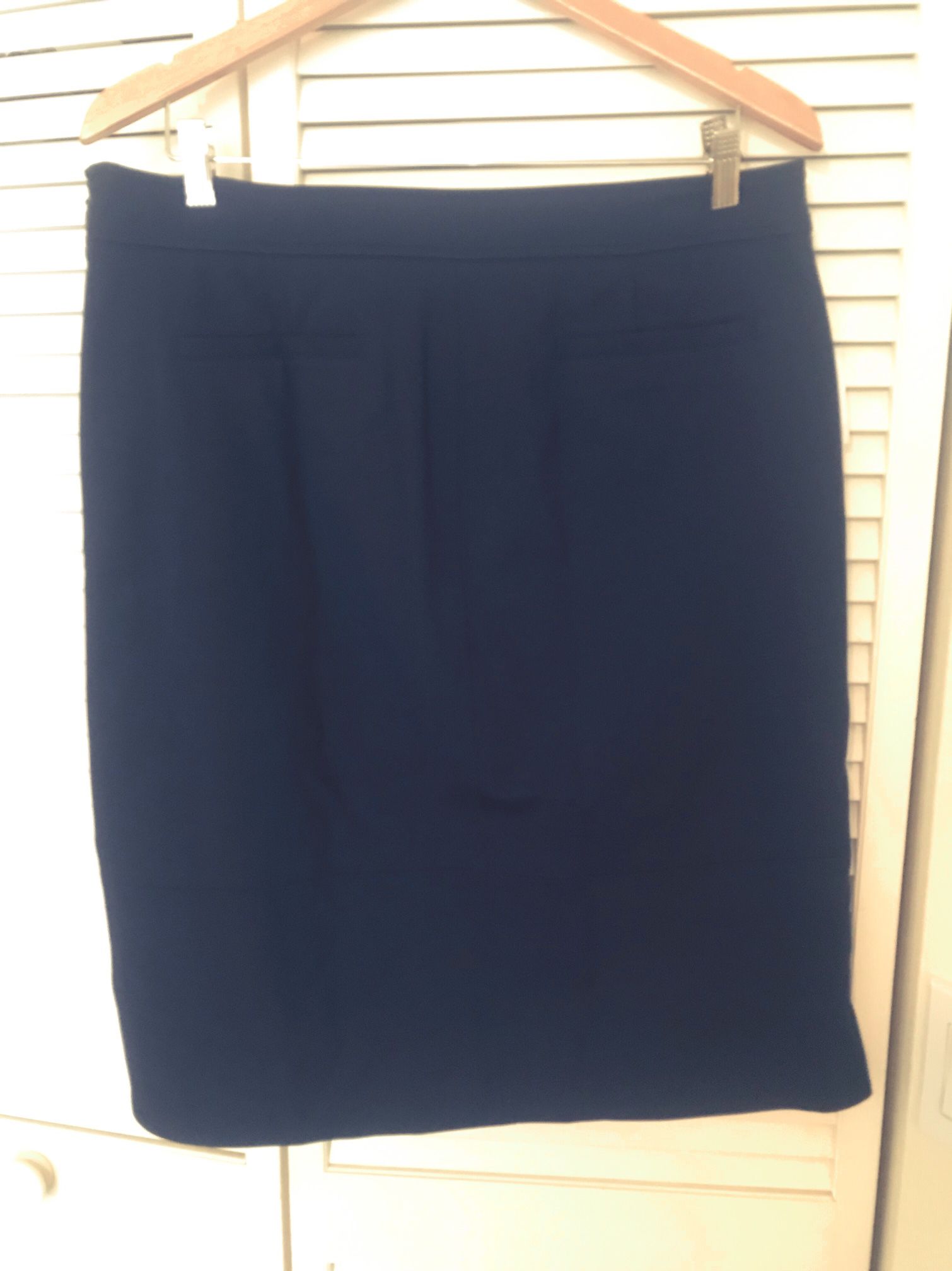 Navy Pencil Skirt Size 12 New