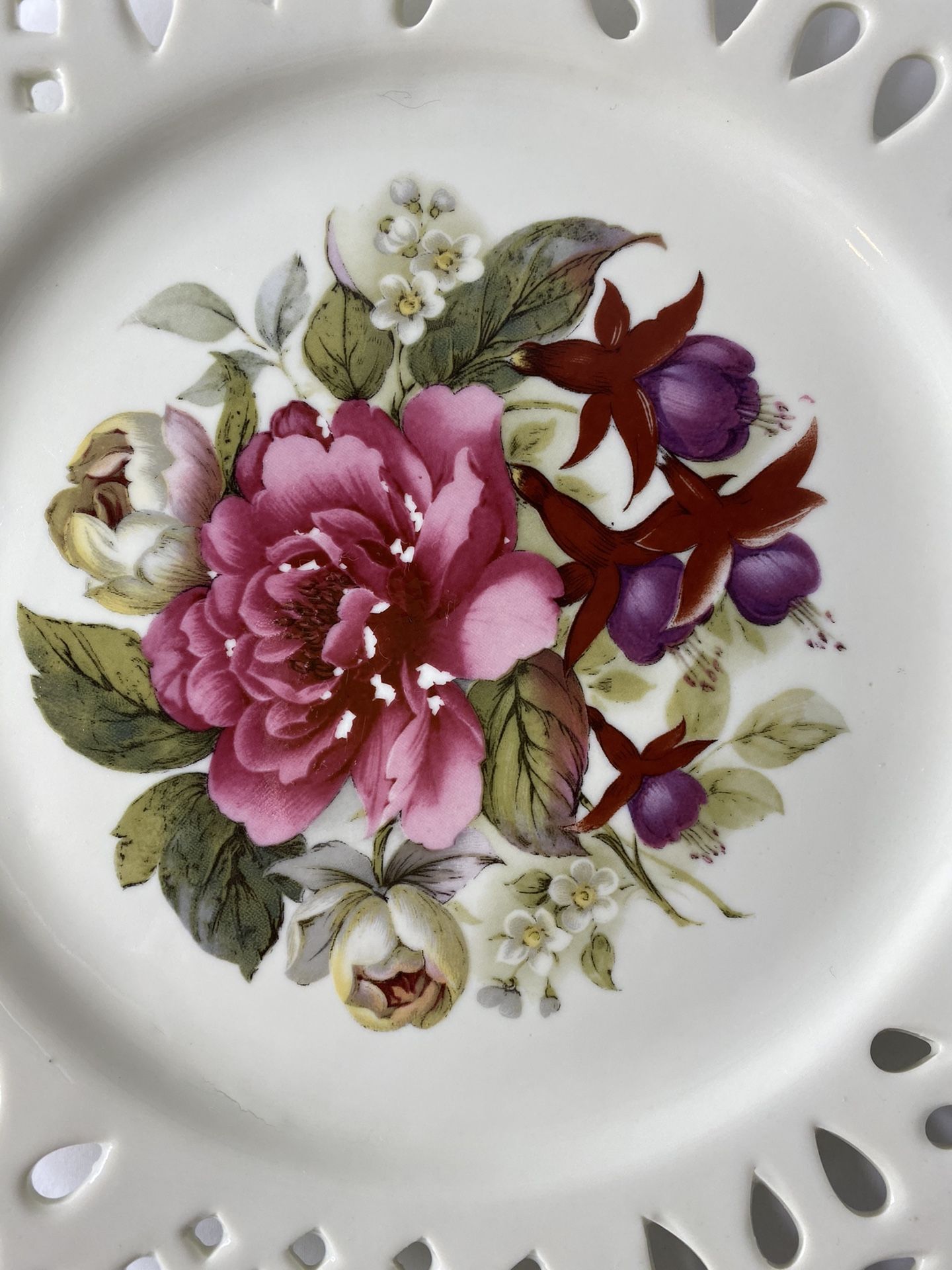 Formalities By Baum Bros Decorative Flower Plate Set Of 3