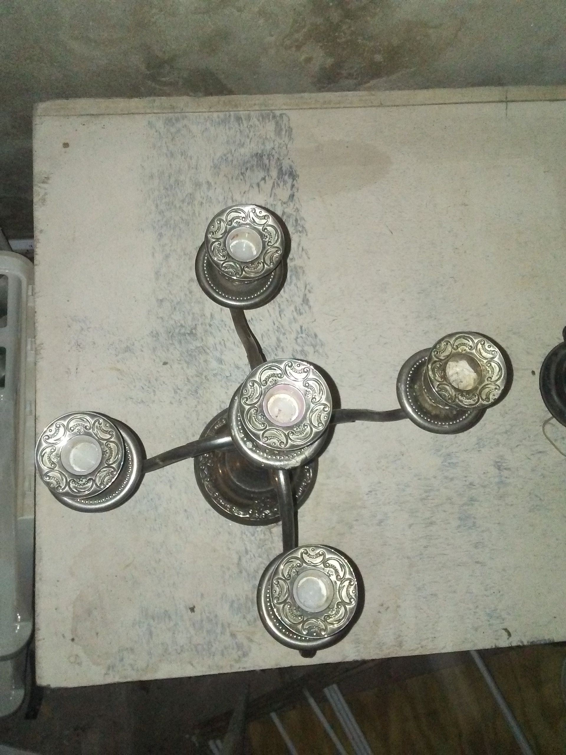 Silver candelabra