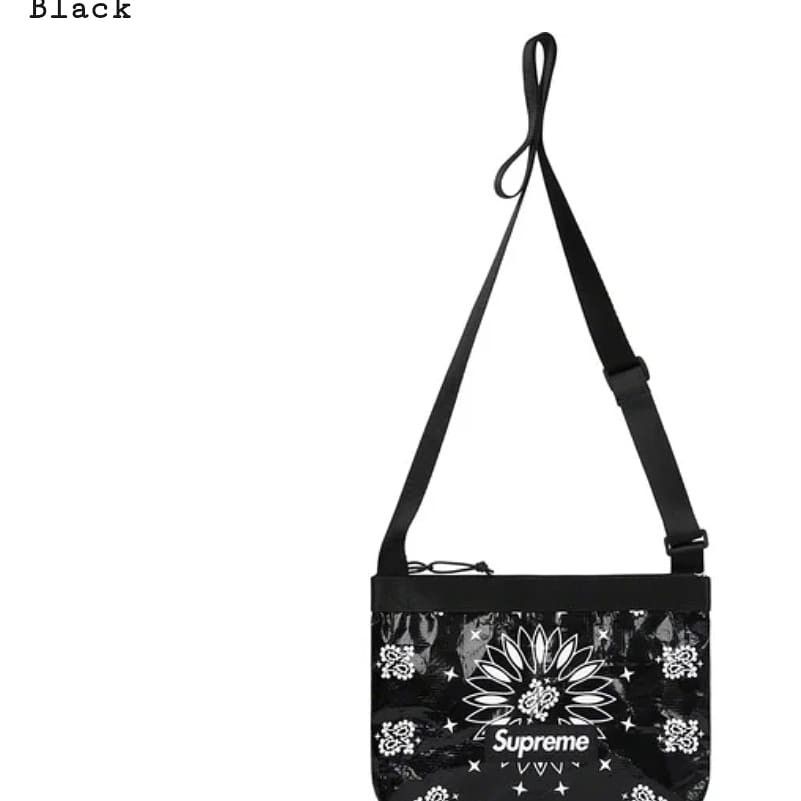 Supreme Bandana Tarp Side Bag